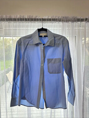 Brochu Walker The Everyday Shirt Button Down Shirt Blue & Gray Small